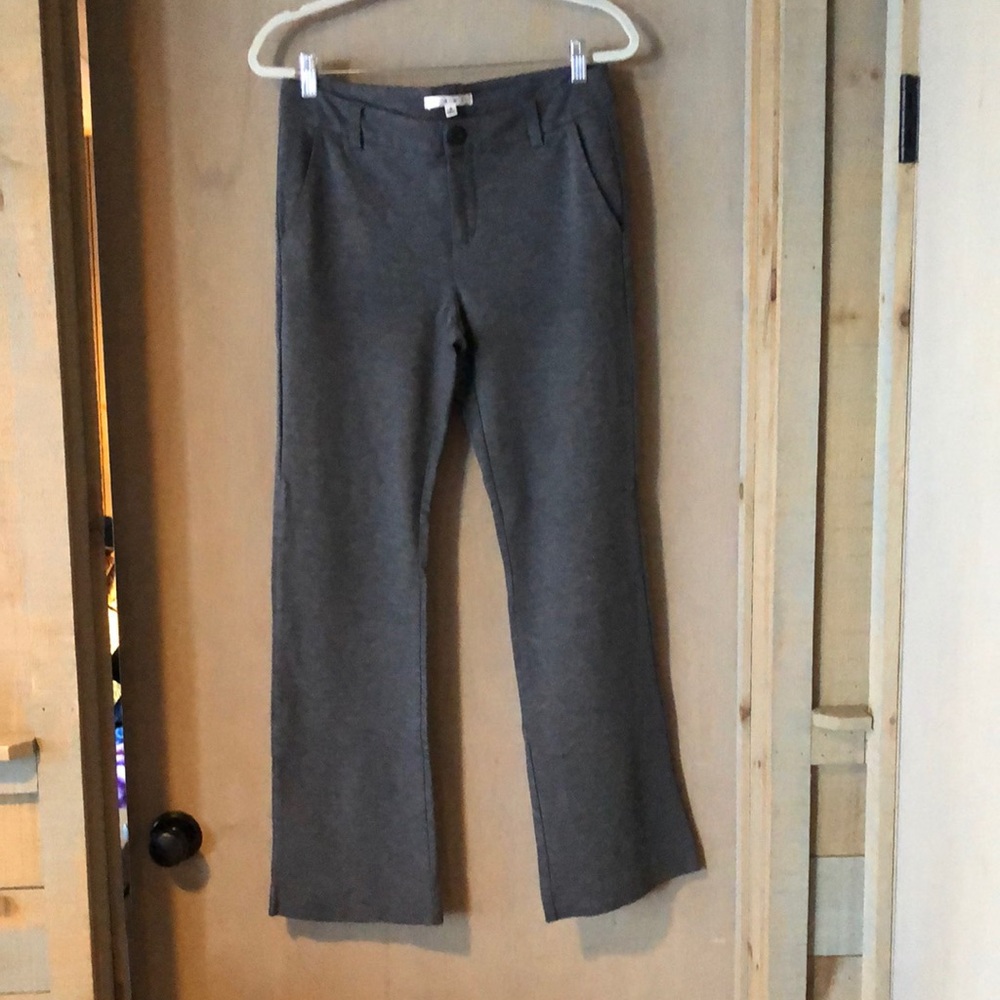 CAbi My Favorite Trousers Gray Knit Trousers Womens Sz 8 so comfy & professional